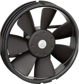 4412FGPR-203, 4400 F Series Axial Fan, 12 V dc, DC Operation, 120m³/h, 1.9W, 200mA Max, 127 (Dia.) x 26.4mm