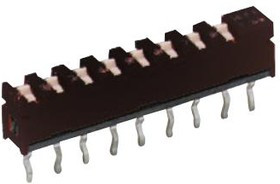 SPA06B, DIP / SIP переключатель, 6 схем(-а), Ползунок, Сквозное Отверстие, SPST, 20 В, 10 мА