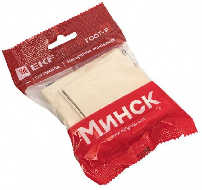 Кнопка нажимная СП Минск 10А беж. EKF ERV10-028-20 Кнопка нажимная СП Минск 10А беж. EKF ERV10-028-20