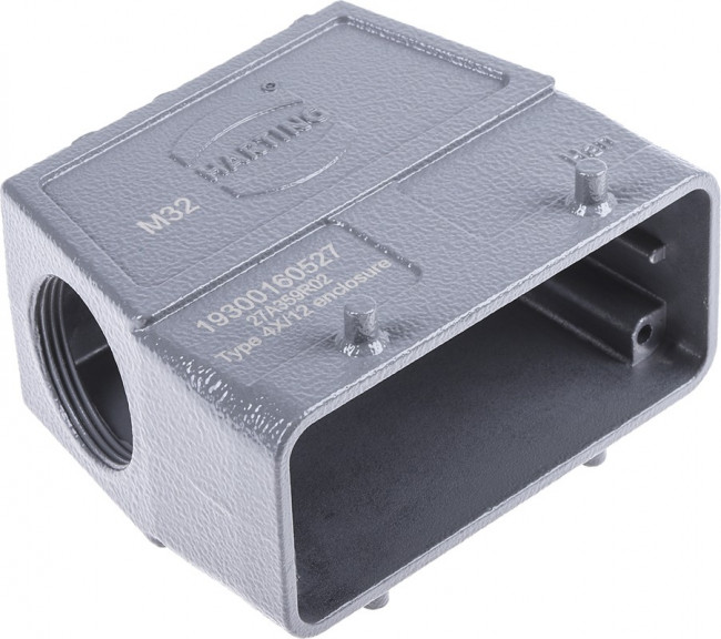 19300160527, Heavy Duty Power Connectors HAN 16B M32 SIDE METAL HOOD