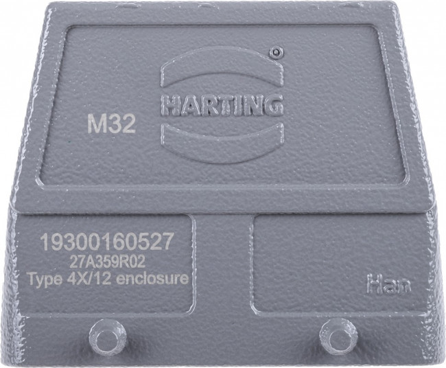 19300160527, Heavy Duty Power Connectors HAN 16B M32 SIDE METAL HOOD