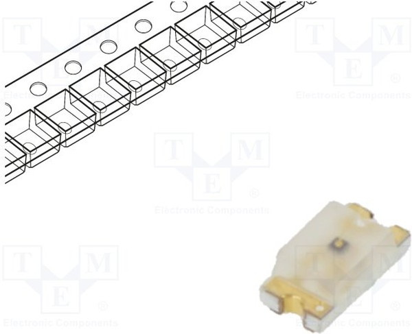 HSML-C191, Standard LEDs - SMD AlInGaP Orange Org