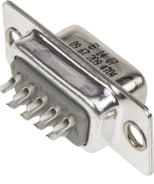 D-Sub socket, 9 pole, standard, equipped, straight, solder cup, 09672094704 D-Sub socket, 9 pole, standard, equipped, straight, solder cup, 09672094704