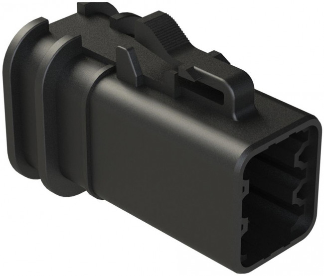 ATP06-6S-OMBLK, Automotive Connectors 6-Position Female Plug, Overmold Compatible, Black ATP06-6S-OMBLK, Automotive Connectors 6-Position Female Plug, Overmold Compatible, Black