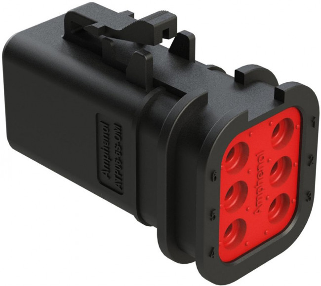 ATP06-6S-OMBLK, Automotive Connectors 6-Position Female Plug, Overmold Compatible, Black ATP06-6S-OMBLK, Automotive Connectors 6-Position Female Plug, Overmold Compatible, Black