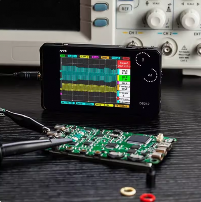 Карманный цифровой осциллограф MiniDSO DS212 двухканальный