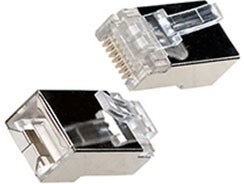 TP8P8C (RJ45) вилка CAT5E, экранированная 8P8C