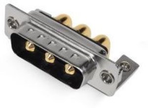 MHCDR3W3P4, D-Sub Connector, Angled, Plug, 3W3, Signal Contacts - 0, Special Contacts - 3 MHCDR3W3P4, D-Sub Connector, Angled, Plug, 3W3, Signal Contacts - 0, Special Contacts - 3