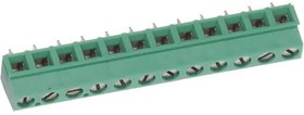 39880-4312, Fixed Terminal Blocks LOW PROFILE 5.08 12 LE 5.08 12 ASY GREEN
