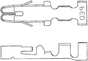 12020334-L, Automotive Connectors FEMALE UNPLATED CBL RANG 3.10-2.05MM