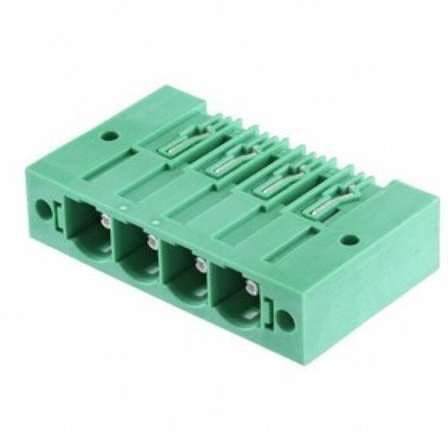 1999026, Pluggable Terminal Blocks 4 Pos 10.16mm pitch Through Hole Header
