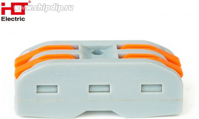 081-19-020, Соединительная проходная клемма 2 полюс СК 412-2 (0.4-2.5мм² и 0.5-4.0мм²) HLT 081-19-020, Соединительная проходная клемма 2 полюс СК 412-2 (0.4-2.5мм² и 0.5-4.0мм²) HLT