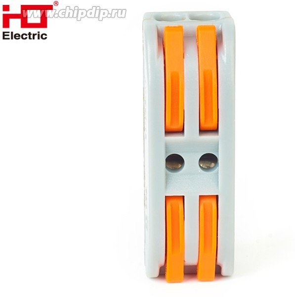 081-19-020, Соединительная проходная клемма 2 полюс СК 412-2 (0.4-2.5мм² и 0.5-4.0мм²) HLT 081-19-020, Соединительная проходная клемма 2 полюс СК 412-2 (0.4-2.5мм² и 0.5-4.0мм²) HLT