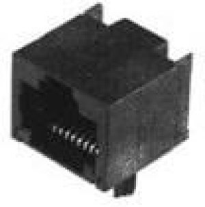 5406508-4, Modular Connectors / Ethernet Connectors INV MJ1X1LED Y/G ZIF