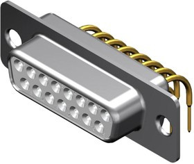 173109-0716, D SUB CONNECTOR, RCPT, DB, 25POS, TH