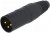 NTR-NC3MXBD, Вилка, XLR, "папа", PIN: 3, прямой, на провод, пайка, 16А, 3,5-8мм