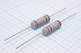 Резистор проволочный KNP 5 Вт, 1 Ом, 5%; Р 1,0 \ 5\AXI 7,5x24\ 5\WW\2L\KNP\