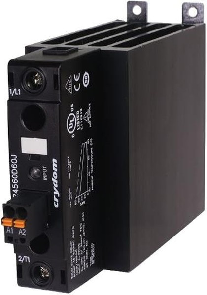 DR4560D45P, DR45 Series Solid State Relay, 45 A Load, DIN Rail Mount, 600 V ac Load DR4560D45P, DR45 Series Solid State Relay, 45 A Load, DIN Rail Mount, 600 V ac Load
