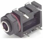 7160, Conn 1/4" Phone Jack F 3 POS Solder RA Thru-Hole 6 Terminal 1 Port