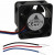 EFB0412VHD-R00, DC Fans Tubeaxial Fan, 40x20mm, 12VDC, Ball Bearing, 3-Lead Wires, Locked Rotor Sensor