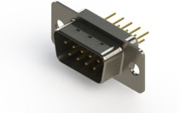627-M09-320-WN1, D SUB CONN, PLUG, 9POS, DE, SOLDER