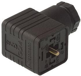 931952100 GDM 3011 black, GDM 3P+E DIN 43650 A, Female Solenoid Valve Connector, 250 V ac/dc Voltage 931952100 GDM 3011 black, GDM 3P+E DIN 43650 A, Female Solenoid Valve Connector, 250 V ac/dc Voltage