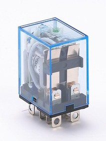 23203DEK, Реле промежуточное 24В DC 2 переключающих контакта 10А ПР-102 с индикацией