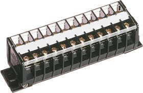 ATK10-12P, Barrier Strip, 8mm Pitch, 20A, 600 V, Screw Down Termination