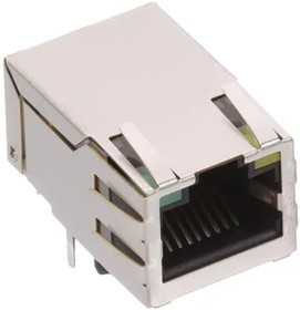 J1012F21RNL, Modular Connectors / Ethernet Connectors 1X1TAB UP 4-CORE