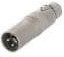 NA3M5F, XLR Connectors Adptr;3 pin XLR M- 5 pin XLR F;prewired