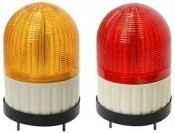 Светосигнальный маячок, d=100мм, L=146мм, светодиод(постоянное/ мигающее), вращение, зуммер, цвет: красный, 24VDC, IP55, кабель 0,5м Светосигнальный маячок, d=100мм, L=146мм, светодиод(постоянное/ мигающее), вращение, зуммер, цвет: красный, 24VDC, IP55, кабель 0,5м