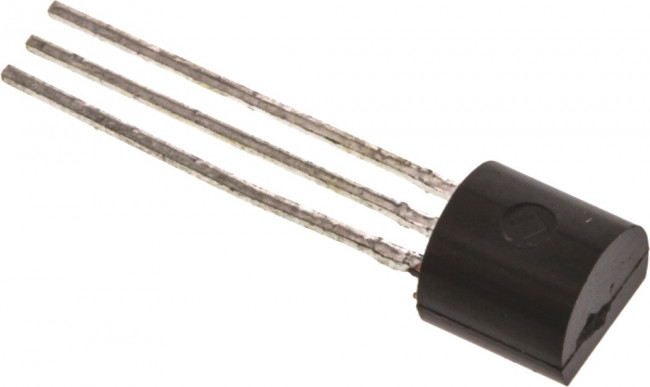 BC547B, Биполярный транзистор, NPN, 45 В, 100 мА, 500 мВт, TO-92, Through Hole
