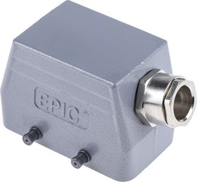 19042000+71200200, H-B Heavy Duty Power Connector Hood, 10 Contacts, M20 Thread