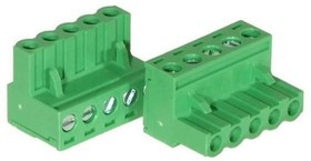 2EDGKDA-5.08-05P-14-00AH, Разъемный клеммник, 5,08мм, Кол-во полюс: 5, угловой 90°, вилка