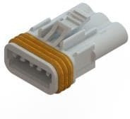 572-003-000-200, Pin &amp; Socket Connectors 3 PIN RECEPTACLE WHITE