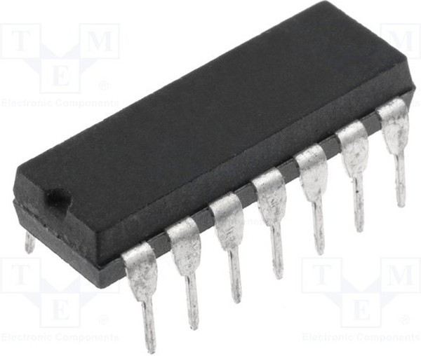 NTE987, IC: operational amplifier; Ch: 4; DIP14; ±1.5?16VDC,3?32VDC