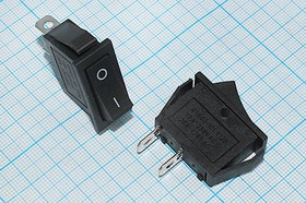 Переключатель клавишный, 2T, 15А, ON-OFF, черный/черный, KCD3-101-C3-B/2P; Q-9647 Z Пкл\\15\ON-OFF\\чер\чер\ \2T\KCD3-101-C3-B/2P\
