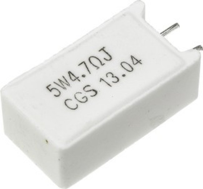SQMW54R7J, 4.7 Wire Wound Resistor 5W ±5% SQMW54R7J SQMW54R7J, 4.7 Wire Wound Resistor 5W ±5% SQMW54R7J
