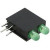 553-0222-200F, Green Right Angle PCB LED Indicator, 2 LEDs, Through Hole 2.2 V