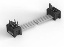 2205117-3, Cable Assembly Patch Cord 0.2m 28AWG Wire to Board to Wire to Board 14 to 14 POS M-M Crim