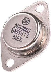 2N5686G, 2N5686G NPN Transistor, 50 A, 80 V, 2-Pin TO-204