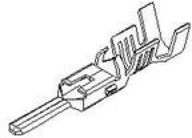 0357450110, Contact PIN Crimp ST Cable Mount 20-22AWG VersaBlade™ T/R