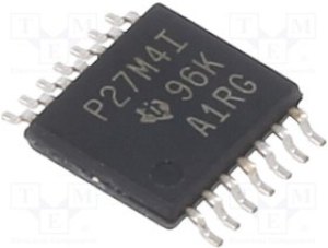 TLC27M4IPW, IC: operational amplifier; 880kHz; Ch: 4; TSSOP14; IB: 2nA; Iio: 1nA TLC27M4IPW, IC: operational amplifier; 880kHz; Ch: 4; TSSOP14; IB: 2nA; Iio: 1nA