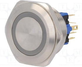 V30-11E-12R-S, Переключатель: антивандальный, Пол: 2, SPDT, 3A/220ВAC, 5A/24ВDC