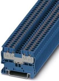 3211022, DIN Rail Terminal Blocks PT 2,5/S-QUATTRO BU