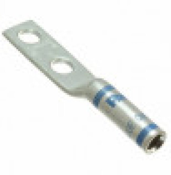 LCD6-14B-L, Terminals Copper Comp Lug 2H #6 AWG