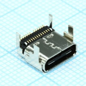 2012670005, Разъем USB экранированный тип C, угловой для поверхностного монтажа