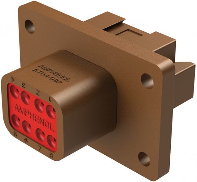 AT04-08PD-L012, Automotive Connectors 8 Pos Rcpt Fng Mnt Conn Pin Brn Key D AT04-08PD-L012, Automotive Connectors 8 Pos Rcpt Fng Mnt Conn Pin Brn Key D