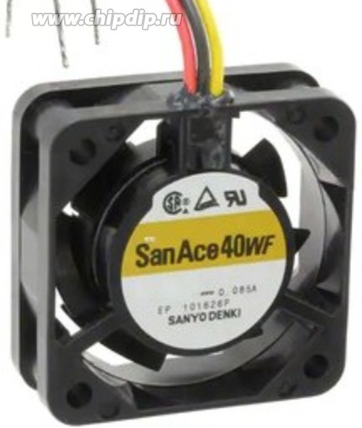 Вентилятор 9WF0424H6D01, 24V 40x40x20мм, 15,6м3/ч, 42дБА