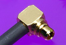 73415-0951, Plug Cable Mount MMCX Connector, 50, Crimp Termination, Right Angle Body 73415-0951, Plug Cable Mount MMCX Connector, 50, Crimp Termination, Right Angle Body
